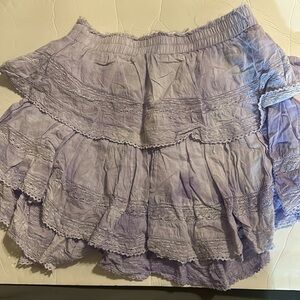Purple Love Shack Fancy Skirt